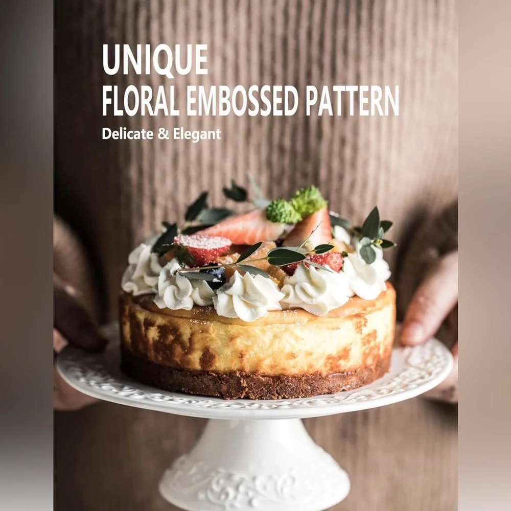 New 8 Inch Porcelain Cake Stand Plate